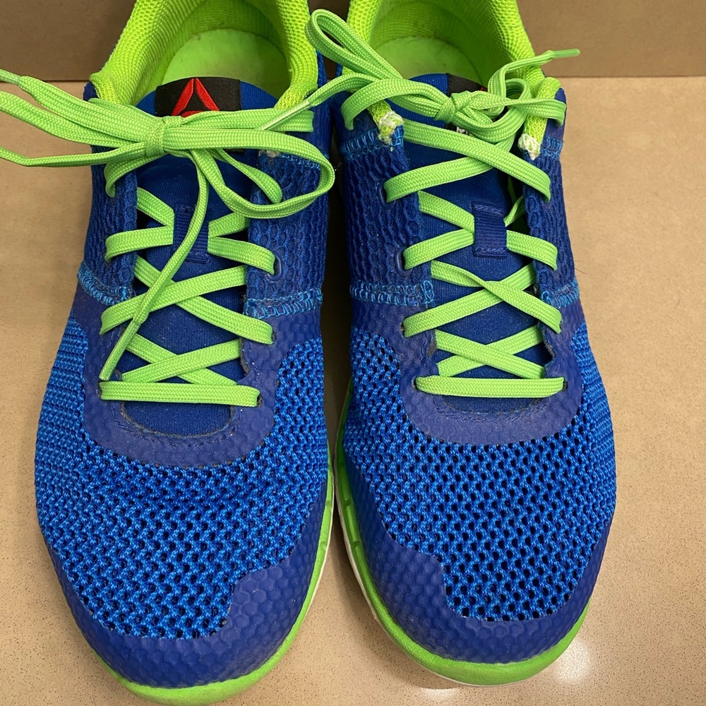 Reebok Blue and Green Athletic Shoes